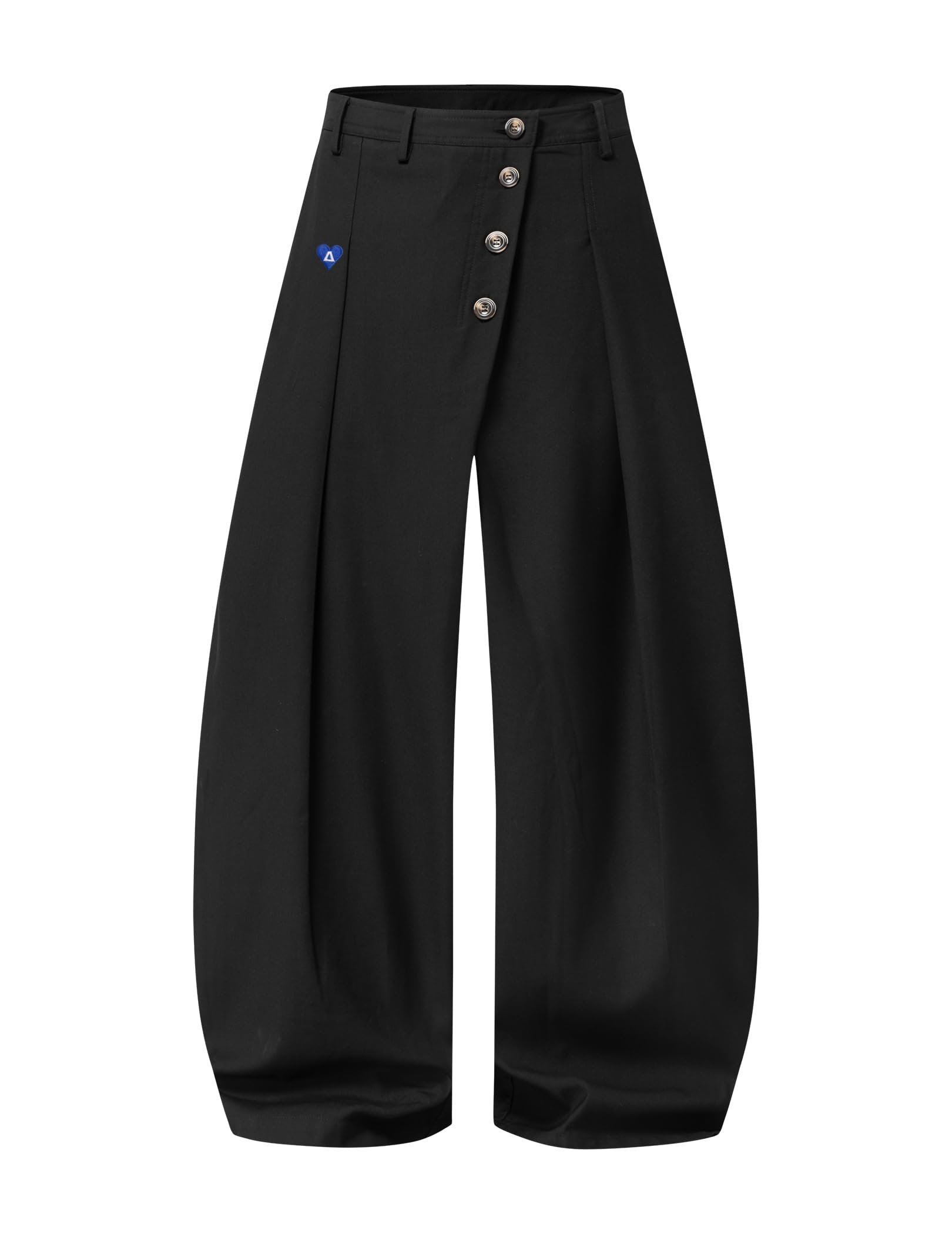 Styling Lightweight Hooded Jacket for a midday look — Aelfric Eden Wide Leg Dress Pants Asymmetric Button Baggy Barrel Trousers