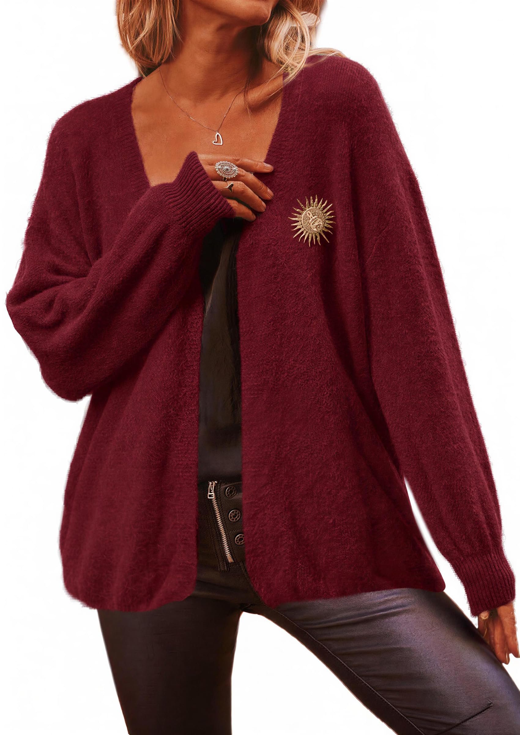 The cardigan that ended my shoe debate — Prettygarden Women's Soft Fuzzy Cardigan Open Front Knit Oversized Sweaters