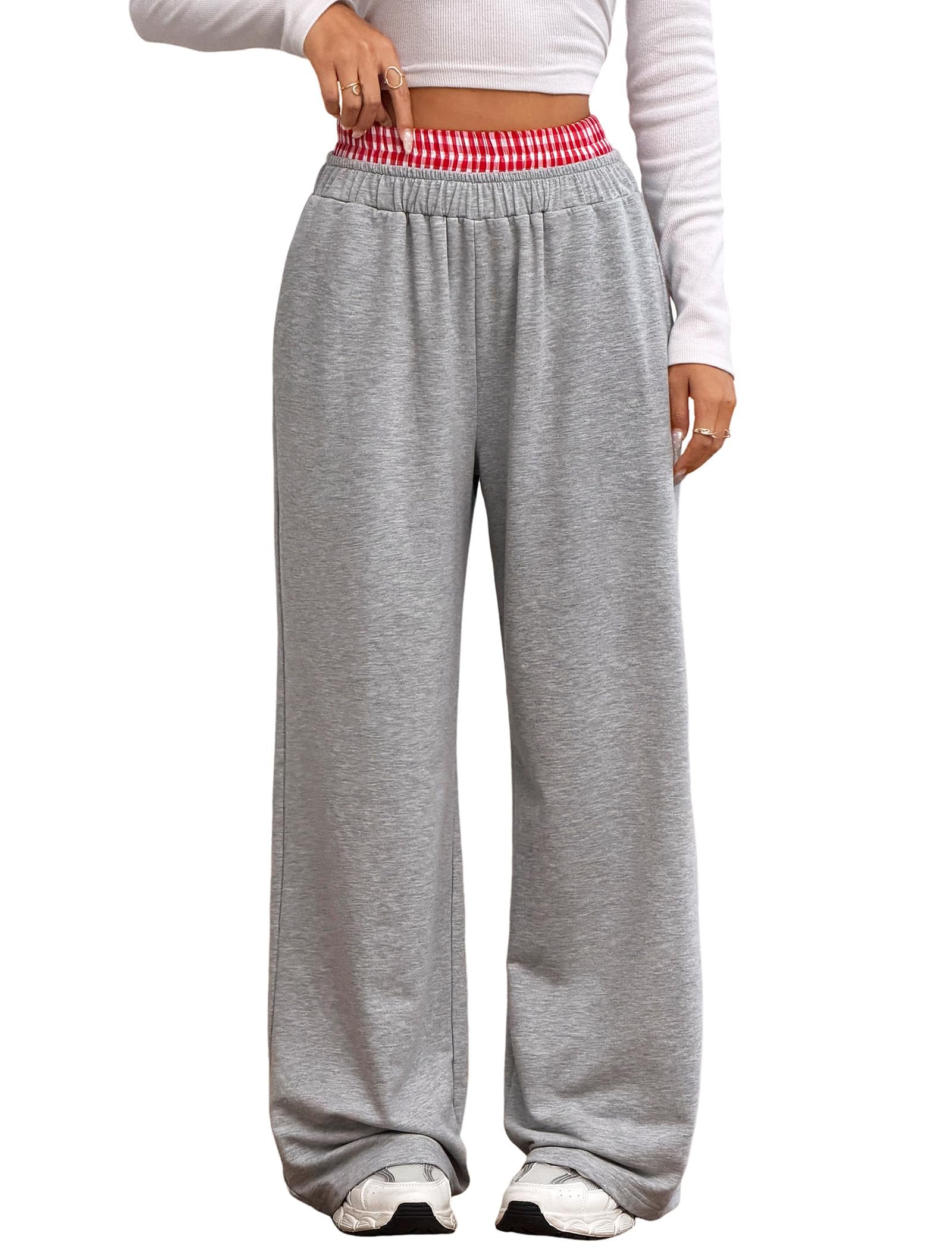 Shirt and Pants made getting dressed suspiciously easy — Zaful Women Double Elastic Waisted Sweatpants with Pockets