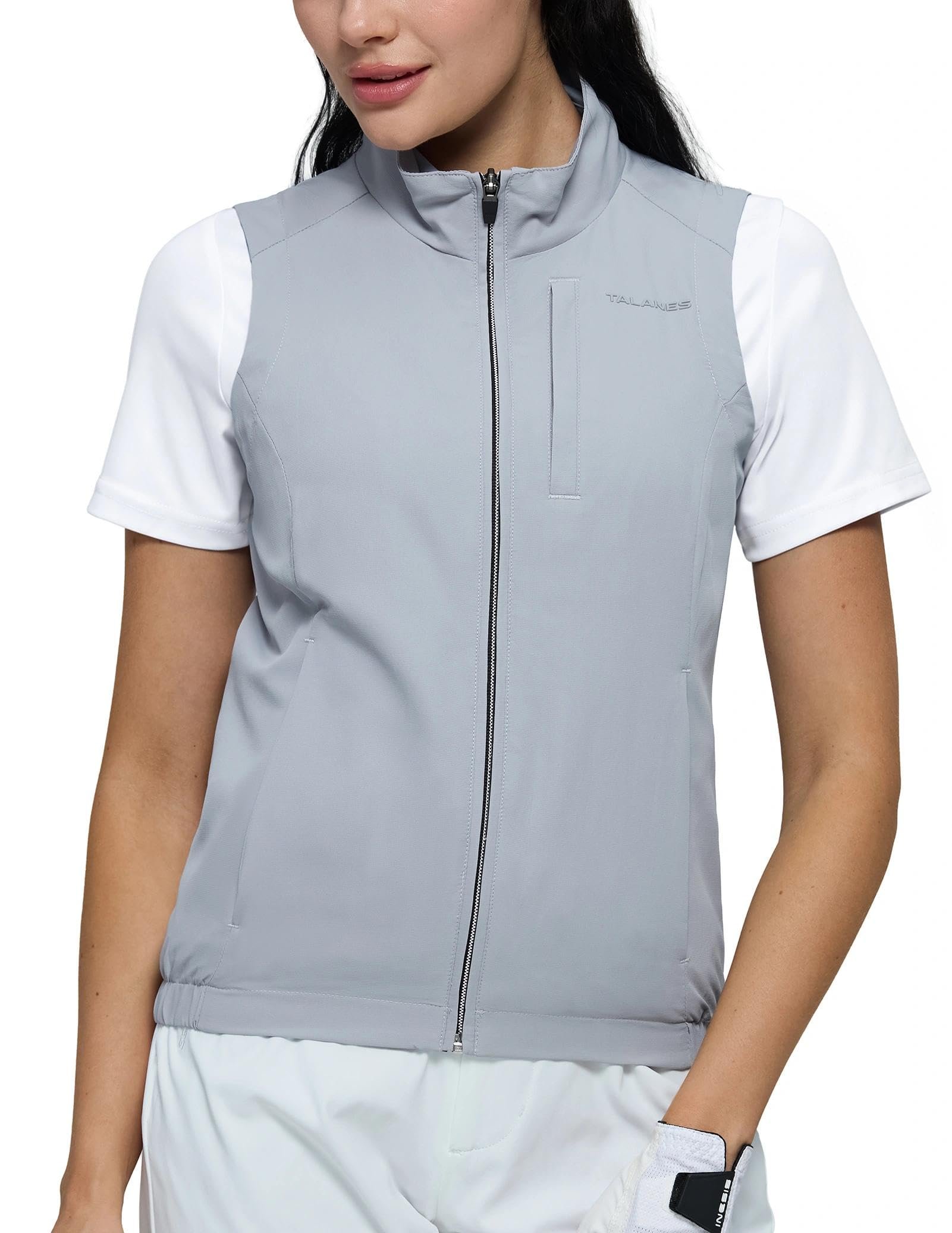 This high-low lace skirt does the asymmetrical thing — Talanes Women's Lightweight Golf Vest, Water Resistant