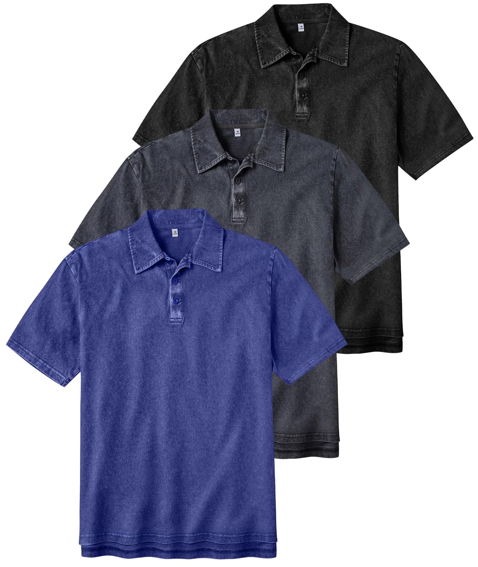 Slim jeans, washed shirt, late hour — Zity Mens Polo Shirts Short Sleeve Cotton Vintage Acid Washed T Shirts Overzied Collared Polo Shirts