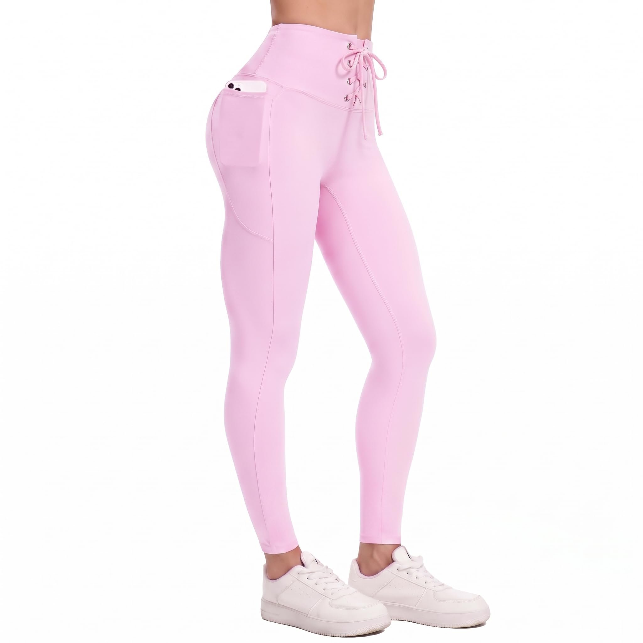 Deep V before the kettle boils — Curvphilo Adjustable Tummy Control Compression Leggings with Pockets