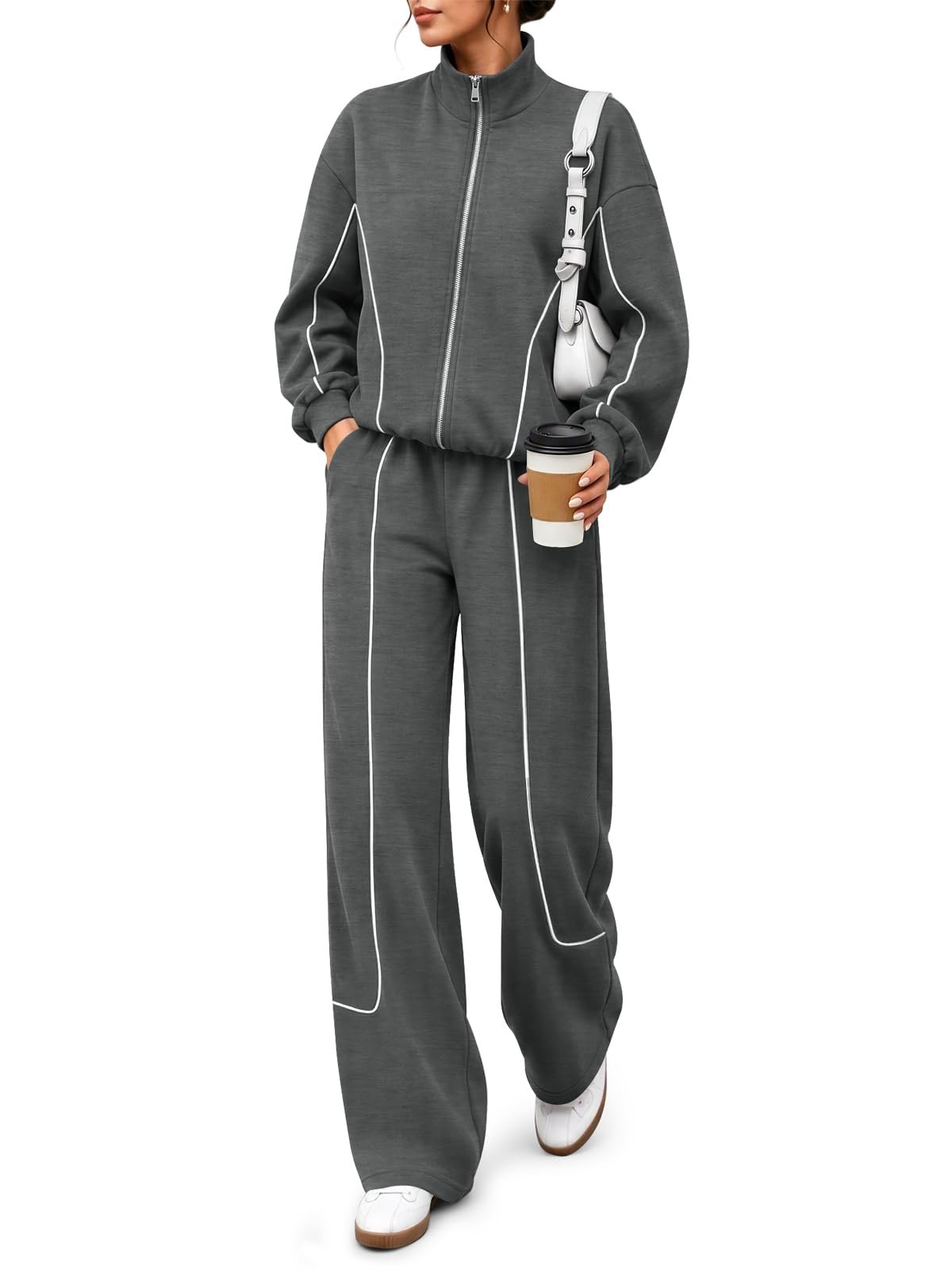 2 Piece Tracksuit Matching Lounge has me hemming and hawing — Yousify Women’s 2 Piece Outfits Fall Tracksuit Matching Lounge Sets Airport Outfits