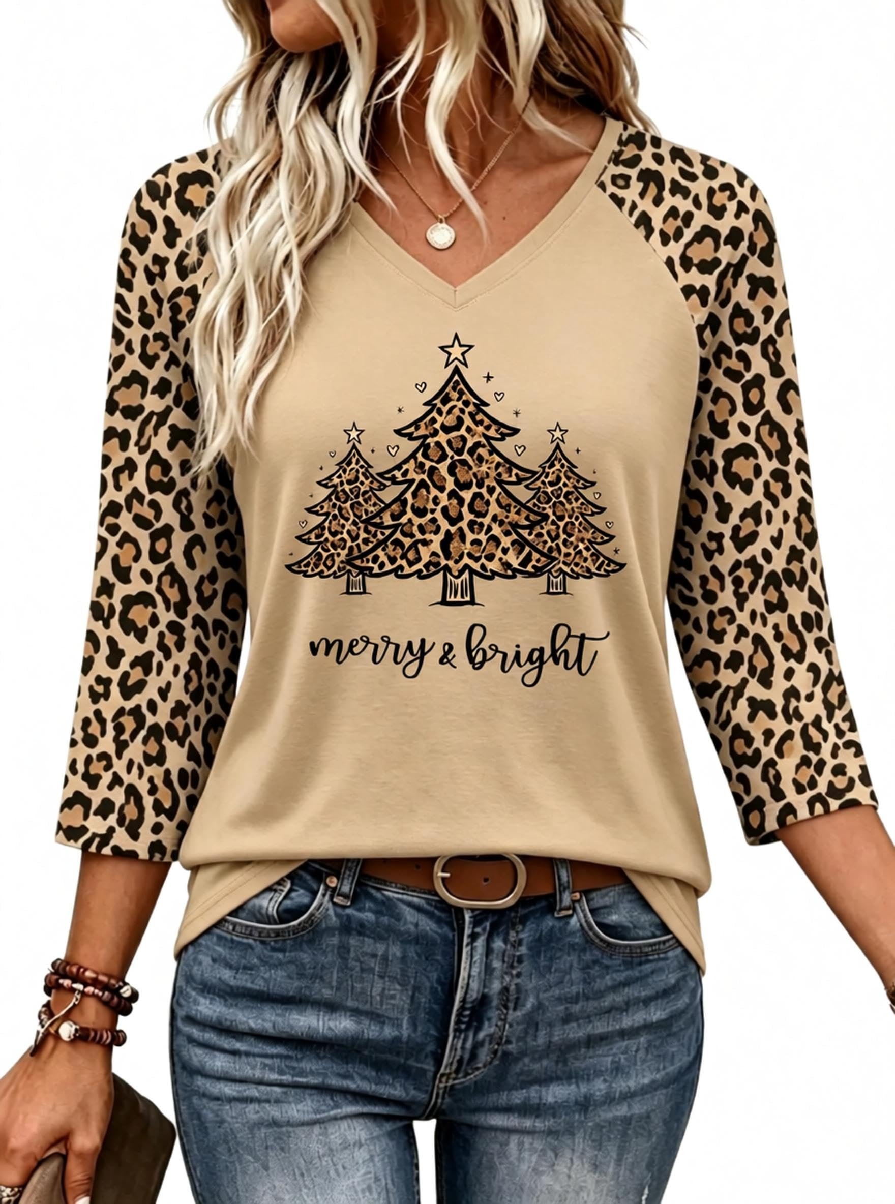 The 25 inch taupe pair with angled seam panels — Lazychild Thanksgiving Shirts for Women Thankful Grateful Blessed 3/4 Sleeve Top