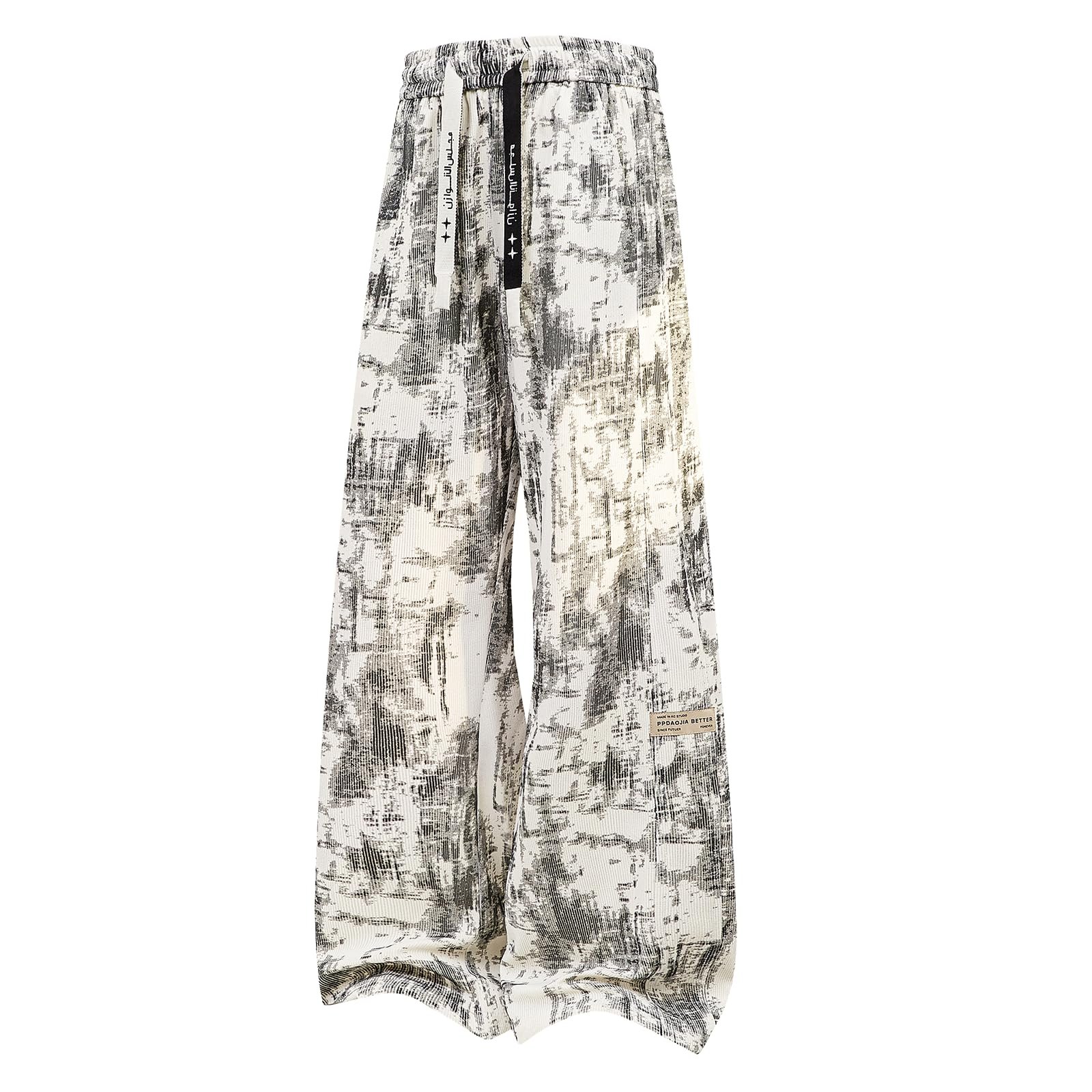 The schedule said casual; Top heard camera-ready — Gmoyd Unisex Corduroy Tie Dye Pants Baggy Drawstring Sweatpants